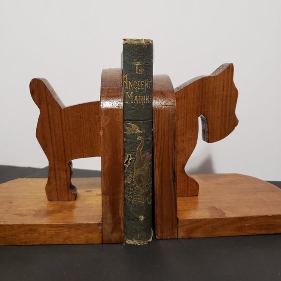 Rustic Folk Art Dog Bookends Scotties Terriers - Picture 5 of 5